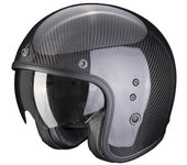 Scorpion Belfast Evo Carbon Casco Jet - Negro (2XL)