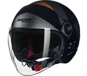 Nolan N21 Visor 06 Tangente Casco Jet - Negro Gris Marrón (S)