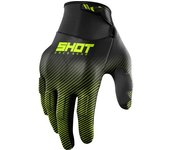 Shot Drift Rim Guantes de motocross - Negro Amarillo (M L)