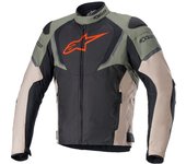 Alpinestars T-Jaws V3 Chaqueta textil impermeable para motocicletas - Negro Verde (L)