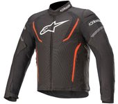 Alpinestars T-Jaws V3 Chaqueta textil impermeable para motocicletas - Negro Rojo (S)