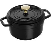 Staub La Cocotte 16 cm, redondo, Negro, Hierro fundido