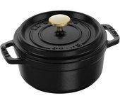 Staub La Cocotte 14 cm, redondo, Negro, Hierro fundido