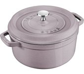 Staub La Cocotte 22 cm, redondo, Rosa Cerezo, Hierro fundido