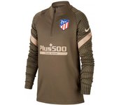 Nike - Sudadera Atlético de Madrid Dri-Fit Strike Dril Top 2020-2021 Niño, Unisex, Cargo Khaki, L