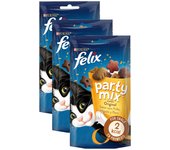 3 bolsitas x 200 g Felix Party Mix Original Bocaditos para gatos ¡Pack ahorro!