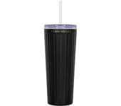 Flamingueo Vaso Térmico Negro Acero Inoxidable Bebidas Frías 24h Y Calientes 10h Capacidad 0.8l