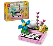 Lego Creator 3en1 Máquina de Escribir con Flores, Teclado Musical y Maceta para Niños de 8+ Años