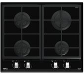 Teka GZC 64300 XB Placa de Gas 4 Zonas 60cm Cristal Negro
