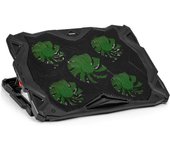 Duronic LC1 Ventilador Portatil 5 Ventiladores, LED Regulable 2x USB 2.0, Ventiladores Regulables