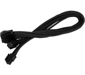 SilverStone PP07-PCIB Cable Extensor de Alimentación 8 Pin a PCI-E 6+2 Pin 25cm Rojo/Negro