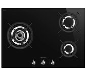Placa Gas SMEG PV373LCN 72cm Negro 3f