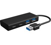 IB-HUB1426-U3 hub de interfaz USB 3.2 Gen 1 (3.1 Gen 1) Type-A 5000 Mbit/s Negro, Hub USB