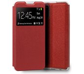 Cool Funda Flip Cover Liso Rojo para Samsung Galaxy A02s