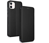 Cool Funda Flip Cover Elegance Negra para iPhone 12 Mini