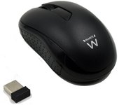 Ewent EW3223 Ratón Óptico Inalámbrico 1000 DPI Negro