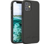 Just Green Funda Biodegradable Negra para iPhone 12 Mini