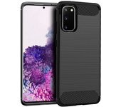 Cool Funda Carbón Negro para Samsung Galaxy S20 G980