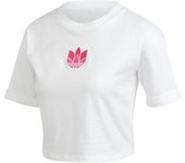 Camiseta adidas adicolor 3d trefoil blanco mujer