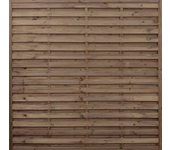 Panel trenzado de madera noa marrón tintado 180 x 180 cm