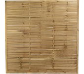 Panel trenzado de madera natura marrón claro 180 x 180 cm