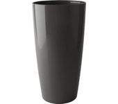 Maceta de polipropileno alta santorini antracita ø 33 cm