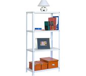 Estanteria con tornillos homeclassic blanca plus 5/30