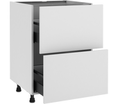 Mueble bajo de cocina delinia id sofía blanco 76,8x60 cm 2 cac