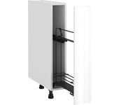 Mueble bajo de cocina delinia id sevilla blanco brillan 76,8x15cm 1pta 1bot ext