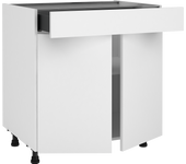 Mueble bajo de cocina delinia id sofía blanco 76,8x90 cm 2 pta 1caj