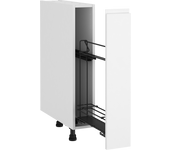 Mueble bajo de cocina delinia id tokyo blanco mate 76,8x15 cm botellero ext
