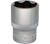 Llave de vaso dexter de 6 caras de 21 mm con cuadradillo de 1/2