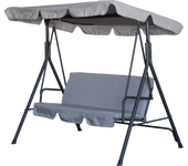 Balancín de acero poly gris de 170x153x112 cm