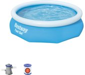 Piscina hinchable de pvc redonda de ø3,05x0.76 m bestway