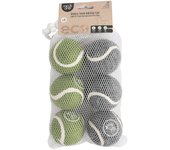 Minus One Bouncy Tennis Ball Pack de 6 pelotas de tenis para perros