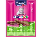 18 barritas Vitakraft Cat Stick Healthy Pollo y Hierba Gatera ¡Pack ahorro!