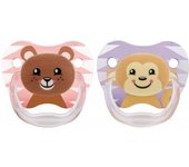 Dr Browns médico Chupete Brown's Prevent 6-18m Animals Rosa x2