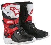 Alpinestars Tech 3S Botas de motocross para niños - Negro Blanco Rojo (29)