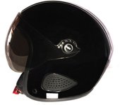 Bores Gensler Kult Casco de chorro con visera - Negro