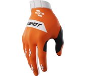 Shot Race Guantes de motocross - Blanco Naranja (XL)