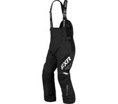 FXR Team FX 2023 Pantalones baberos para motos de nieve - Negro Blanco (S)