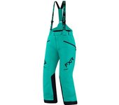 FXR Fresh 2023 Pantalones babero para motos de nieve para damas - Negro Verde (XS 28)