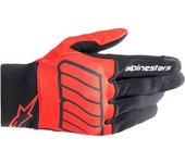Alpinestars Aragon Guantes de motocicleta - Negro Rojo (XL)