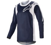 Alpinestars Racer Hoen Maillot de Motocross - Blanco Azul (XL)