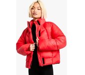 boohoo Chaqueta Acolchada, Rojo 42