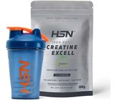 HSN Pack - creatina excell (100% creapure®) en polvo 150g + shaker  we are nutrition! bola mezcladora 400ml azul marino y naranja