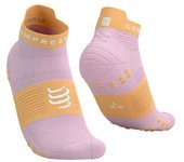 Calcetines de running compressport pro racing v4.0 run low roseat