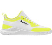 Zapatillas de balonmano kempa kourtfly infantil blanco/amarillo f