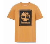 Camiseta timberland stack logo short sleeve wheat boot hombre nar