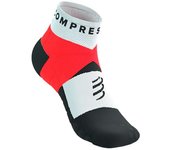 Calcetines de running compressport ultra trail low unisex rojo/bl